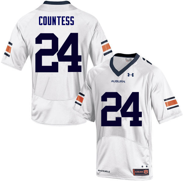 Auburn Tigers Men's Blake Countess #24 White Under Armour Stitched College NCAA Authentic Football Jersey XBV4874IK